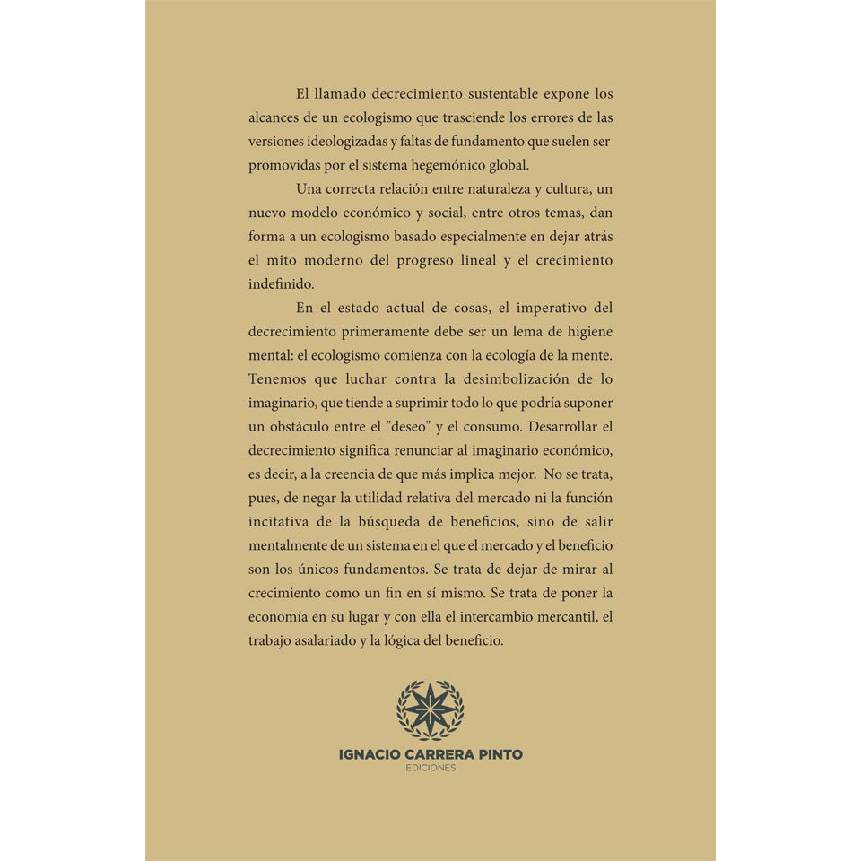 Decrecimiento sustentable - Alain de Benoist