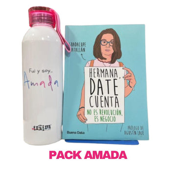 Pack Amada - Libro Hermana Date Cuenta & Botella