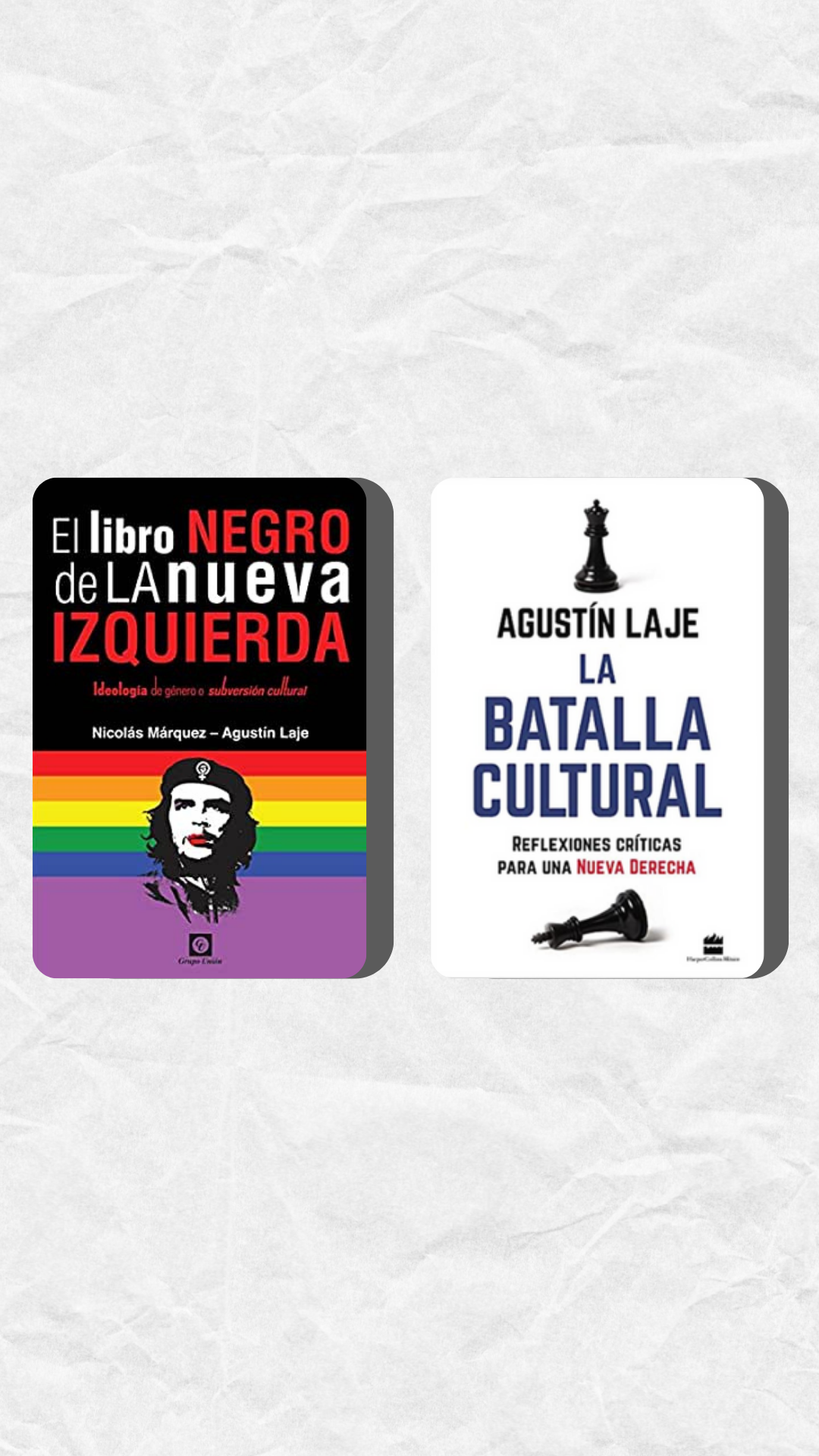 Pack Agustín Laje - La batalla cutural &amp; El libro negro de la nueva izquierda