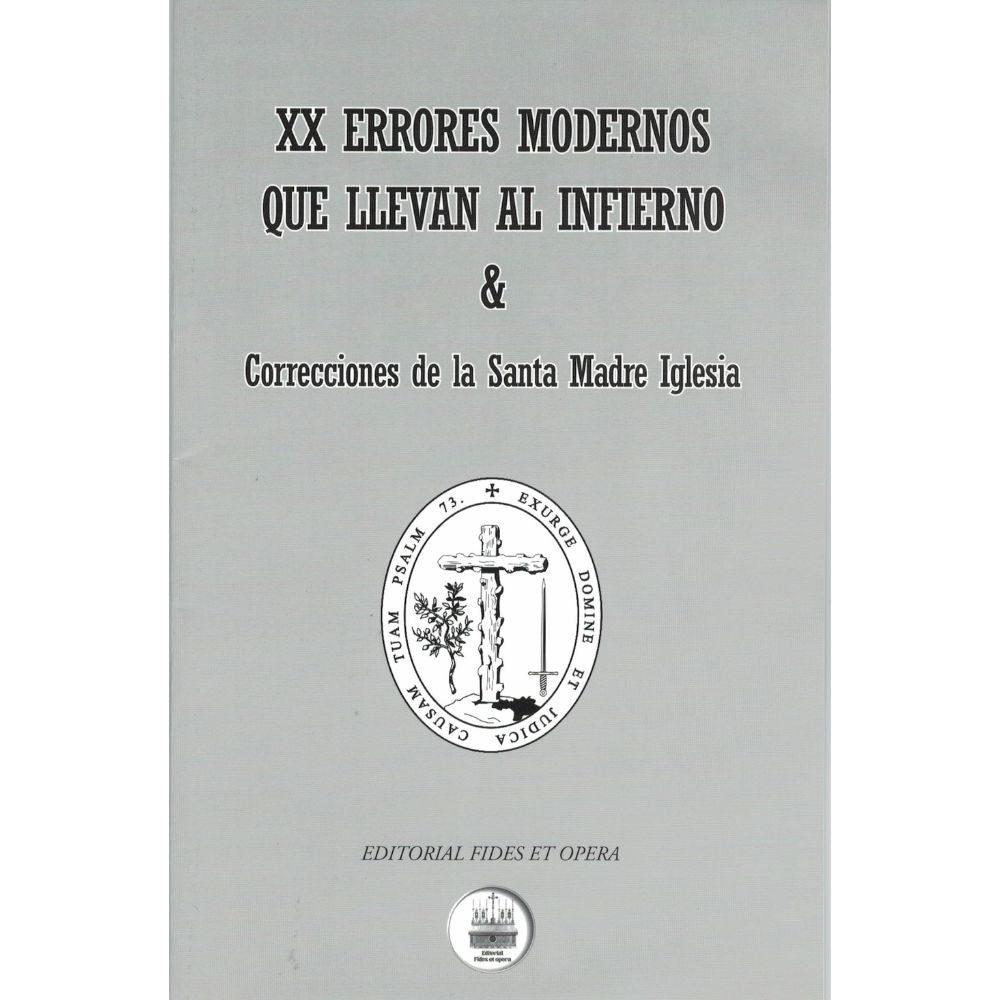 XX Errores modernos que llevan al infierno - Editorial Fides Et Opera