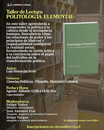 TALLER DE LECTURA - POLITOLOGÍA ELEMENTAL AGOSTO 2026