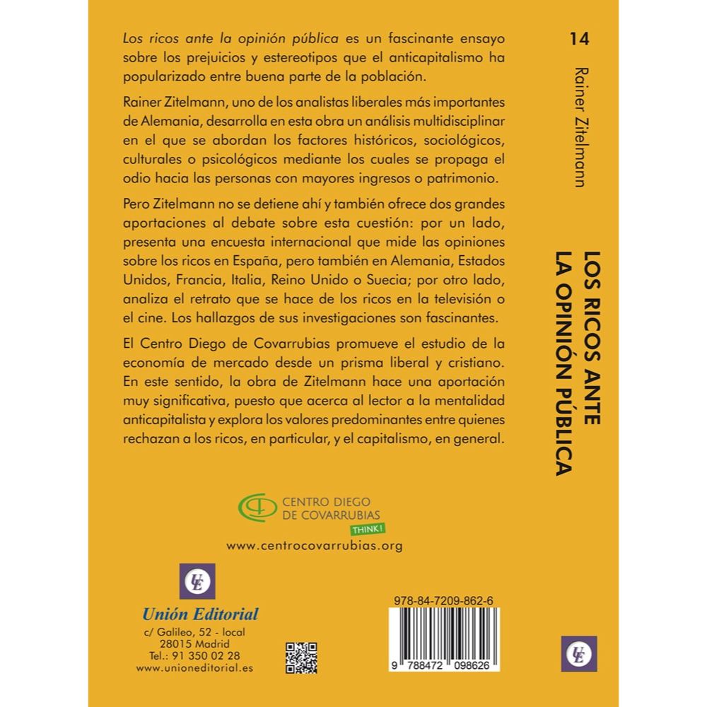 Los Ricos Ante la Opinión Público - Rainer Zitelmann